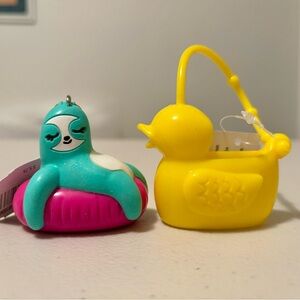 Bath & Body Works Sloth Float/Yellow Duck Billie Pocketbac Holders